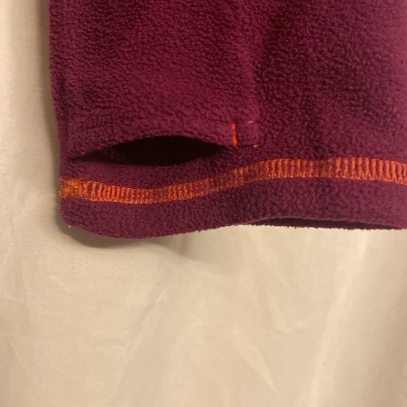 Athleta Sky High Polartec Hoodie, Size S, Color burgundy/Orange - Picture 4 of 12